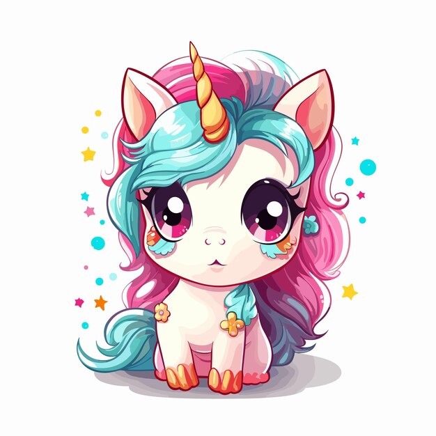 beautiful drawing of unicorn. Outline style Stock Vector | Adobe Stock